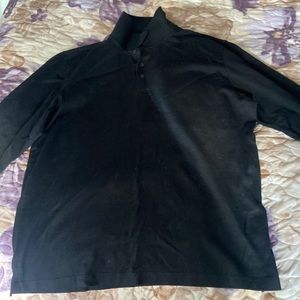 Basic Mens Black Button Up dress shirt